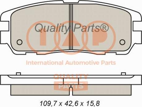 IAP QUALITY PARTS 704-09014 - Əyləc altlığı dəsti, əyləc diski furqanavto.az