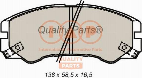 IAP QUALITY PARTS 704-09013 - Əyləc altlığı dəsti, əyləc diski furqanavto.az