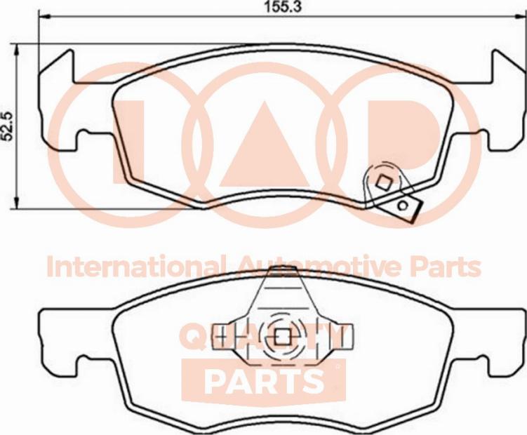 IAP QUALITY PARTS 704-09030P - Əyləc altlığı dəsti, əyləc diski furqanavto.az