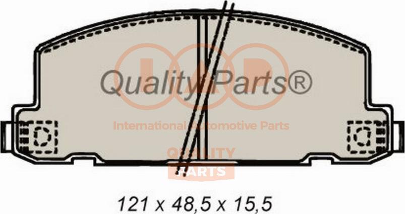 IAP QUALITY PARTS 704-09020 - Əyləc altlığı dəsti, əyləc diski furqanavto.az