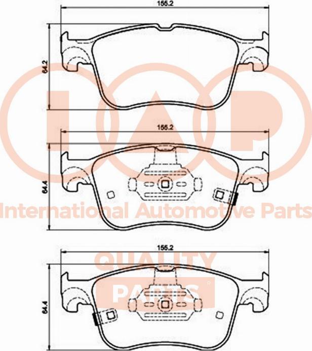 IAP QUALITY PARTS 704-04044 - Əyləc altlığı dəsti, əyləc diski furqanavto.az