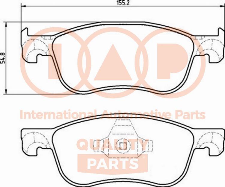 IAP QUALITY PARTS 704-04063P - Əyləc altlığı dəsti, əyləc diski furqanavto.az