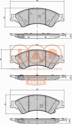 IAP QUALITY PARTS 704-04030 - Əyləc altlığı dəsti, əyləc diski furqanavto.az