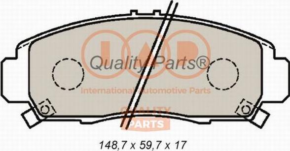 IAP QUALITY PARTS 704-06090 - Əyləc altlığı dəsti, əyləc diski furqanavto.az