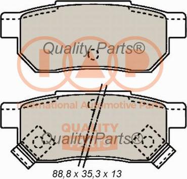 IAP QUALITY PARTS 704-06015 - Əyləc altlığı dəsti, əyləc diski furqanavto.az