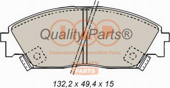 IAP QUALITY PARTS 704-06012 - Əyləc altlığı dəsti, əyləc diski furqanavto.az