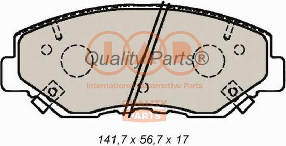 IAP QUALITY PARTS 704-06026P - Əyləc altlığı dəsti, əyləc diski furqanavto.az