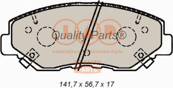 IAP QUALITY PARTS 704-06026 - Əyləc altlığı dəsti, əyləc diski furqanavto.az