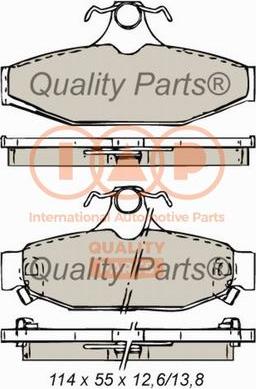 IAP QUALITY PARTS 704-01032 - Əyləc altlığı dəsti, əyləc diski furqanavto.az