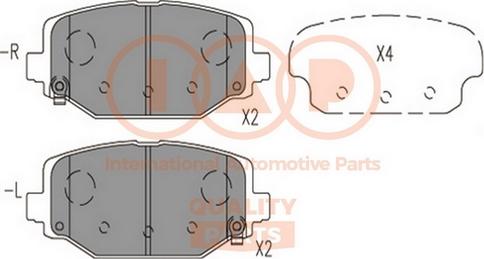 IAP QUALITY PARTS 704-08012 - Əyləc altlığı dəsti, əyləc diski furqanavto.az