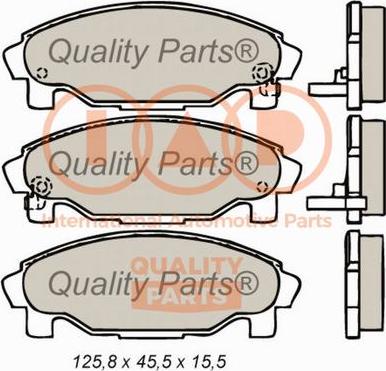 IAP QUALITY PARTS 704-03093 - Əyləc altlığı dəsti, əyləc diski furqanavto.az