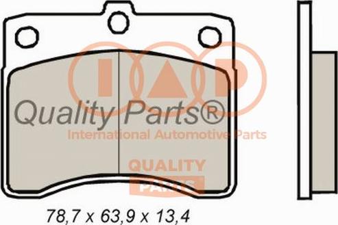 IAP QUALITY PARTS 704-03040 - Əyləc altlığı dəsti, əyləc diski furqanavto.az