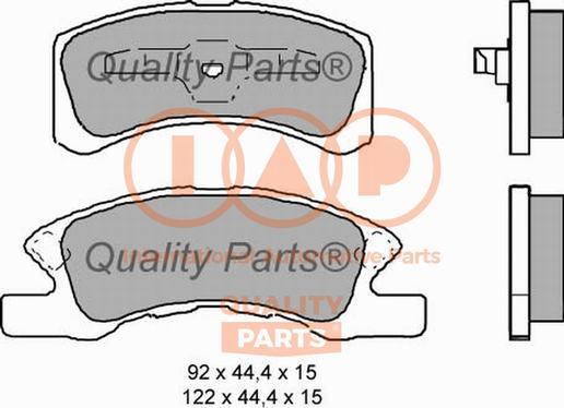 IAP QUALITY PARTS 704-03110 - Əyləc altlığı dəsti, əyləc diski furqanavto.az