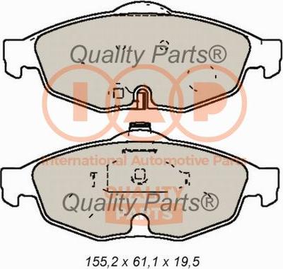 IAP QUALITY PARTS 704-02042 - Əyləc altlığı dəsti, əyləc diski furqanavto.az