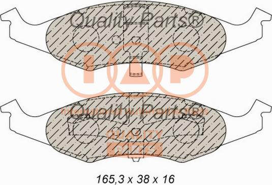 IAP QUALITY PARTS 704-02030 - Əyləc altlığı dəsti, əyləc diski furqanavto.az