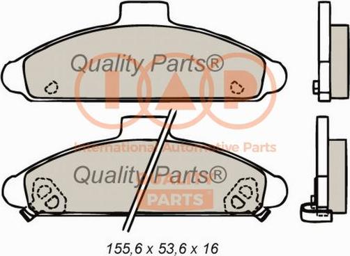 IAP QUALITY PARTS 704-07040 - Əyləc altlığı dəsti, əyləc diski furqanavto.az