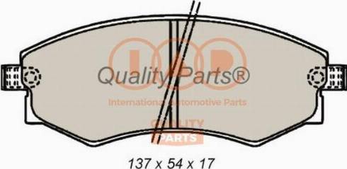 IAP QUALITY PARTS 704-07065X - Əyləc altlığı dəsti, əyləc diski furqanavto.az