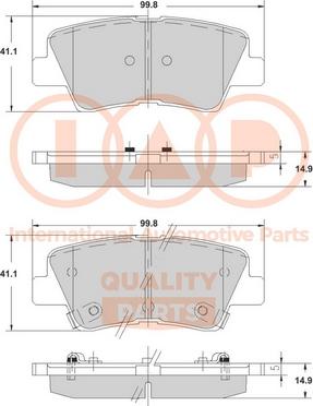 IAP QUALITY PARTS 704-07005 - Əyləc altlığı dəsti, əyləc diski furqanavto.az