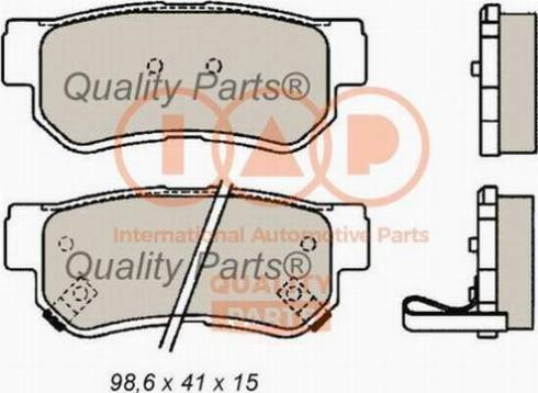 IAP QUALITY PARTS 704-21023X - Əyləc altlığı dəsti, əyləc diski furqanavto.az