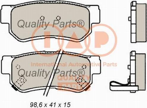 IAP QUALITY PARTS 704-07001G - Əyləc altlığı dəsti, əyləc diski furqanavto.az