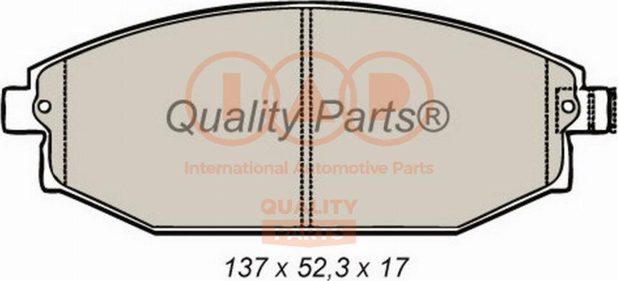 IAP QUALITY PARTS 704-07080G - Əyləc altlığı dəsti, əyləc diski furqanavto.az