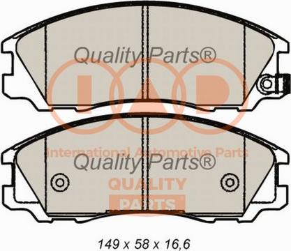 IAP QUALITY PARTS 704-07081 - Əyləc altlığı dəsti, əyləc diski furqanavto.az