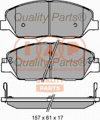 IAP QUALITY PARTS 704-07088G - Əyləc altlığı dəsti, əyləc diski furqanavto.az