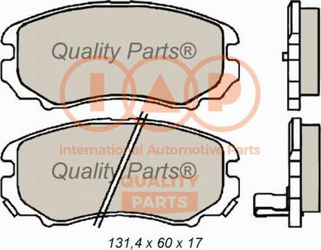 IAP QUALITY PARTS 704-07034 - Əyləc altlığı dəsti, əyləc diski furqanavto.az