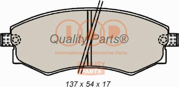 IAP QUALITY PARTS 704-07033G - Əyləc altlığı dəsti, əyləc diski furqanavto.az