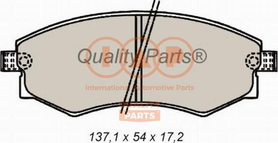 IAP QUALITY PARTS 704-07032 - Əyləc altlığı dəsti, əyləc diski furqanavto.az