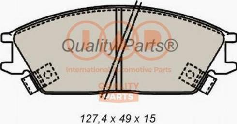 IAP QUALITY PARTS 704-07020X - Əyləc altlığı dəsti, əyləc diski furqanavto.az