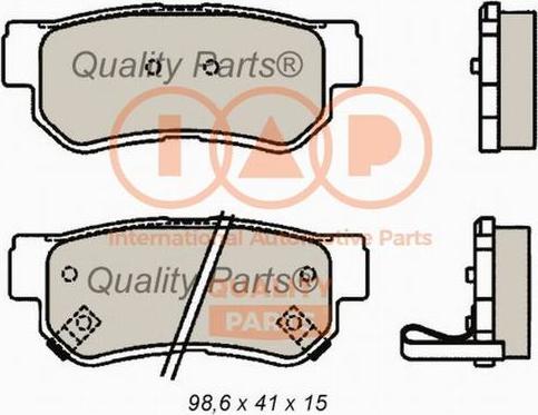 IAP QUALITY PARTS 704-07076 - Əyləc altlığı dəsti, əyləc diski furqanavto.az