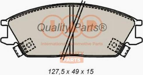 IAP QUALITY PARTS 704-07070X - Əyləc altlığı dəsti, əyləc diski furqanavto.az