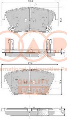 IAP QUALITY PARTS 704-07100 - Əyləc altlığı dəsti, əyləc diski furqanavto.az