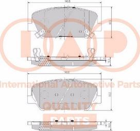 IAP QUALITY PARTS 704-07101X - Əyləc altlığı dəsti, əyləc diski furqanavto.az