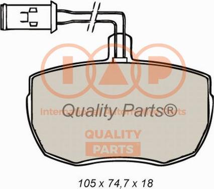 IAP QUALITY PARTS 704-14050 - Əyləc altlığı dəsti, əyləc diski furqanavto.az