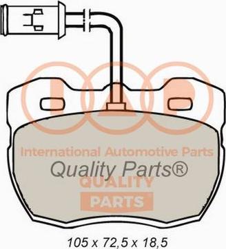 IAP QUALITY PARTS 704-14051X - Əyləc altlığı dəsti, əyləc diski furqanavto.az