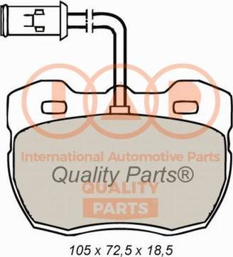 IAP QUALITY PARTS 704-14051 - Əyləc altlığı dəsti, əyləc diski furqanavto.az