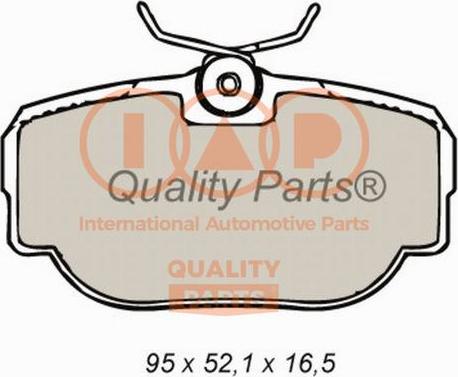 IAP QUALITY PARTS 704-14061X - Əyləc altlığı dəsti, əyləc diski furqanavto.az