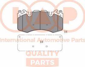 IAP QUALITY PARTS 704-14062X - Əyləc altlığı dəsti, əyləc diski furqanavto.az