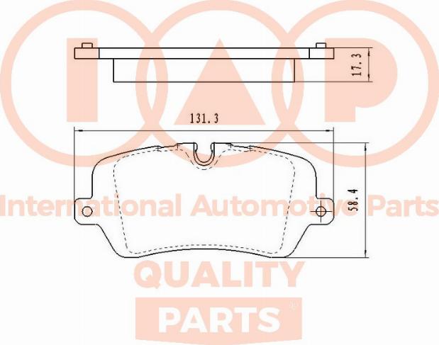 IAP QUALITY PARTS 704-14083 - Əyləc altlığı dəsti, əyləc diski furqanavto.az