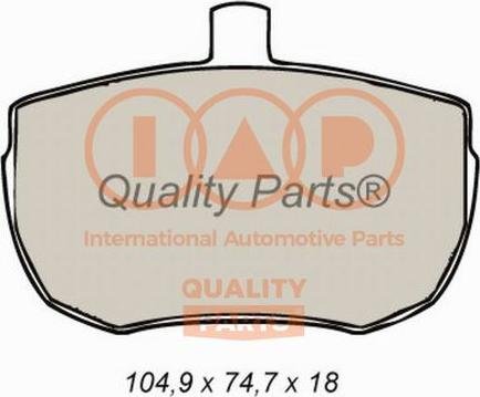 IAP QUALITY PARTS 704-14030 - Əyləc altlığı dəsti, əyləc diski furqanavto.az