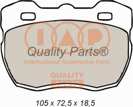 IAP QUALITY PARTS 704-14031 - Əyləc altlığı dəsti, əyləc diski furqanavto.az