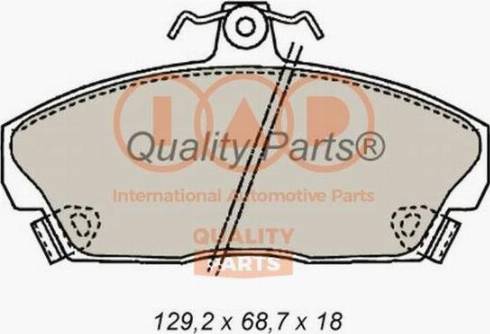 IAP QUALITY PARTS 704-14070X - Əyləc altlığı dəsti, əyləc diski furqanavto.az