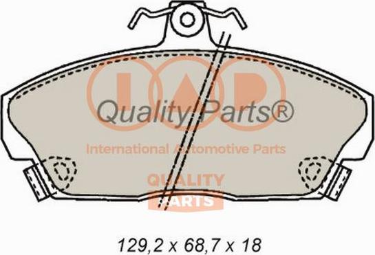 IAP QUALITY PARTS 704-14070 - Əyləc altlığı dəsti, əyləc diski furqanavto.az