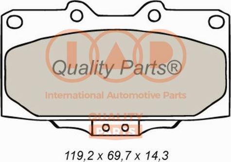 IAP QUALITY PARTS 704-15040 - Əyləc altlığı dəsti, əyləc diski furqanavto.az