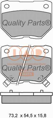 IAP QUALITY PARTS 704-15041 - Əyləc altlığı dəsti, əyləc diski furqanavto.az