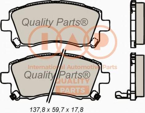 IAP QUALITY PARTS 704-15050P - Əyləc altlığı dəsti, əyləc diski furqanavto.az