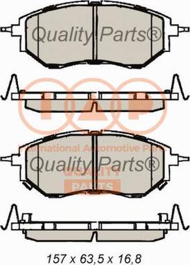 IAP QUALITY PARTS 704-15035 - Əyləc altlığı dəsti, əyləc diski furqanavto.az