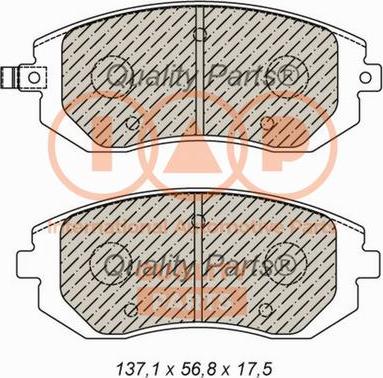 IAP QUALITY PARTS 704-15032 - Əyləc altlığı dəsti, əyləc diski furqanavto.az